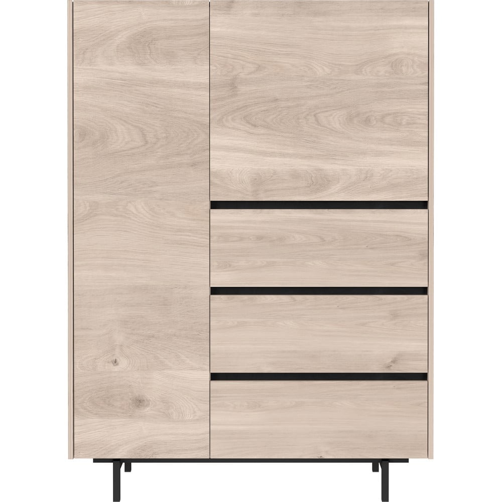 Comodă înaltă cu aspect de lemn de stejar 109x150 cm Cantoria - Germania Comodă înaltă cu aspect de lemn de stejar 109x150 cm Cantoria - Germania