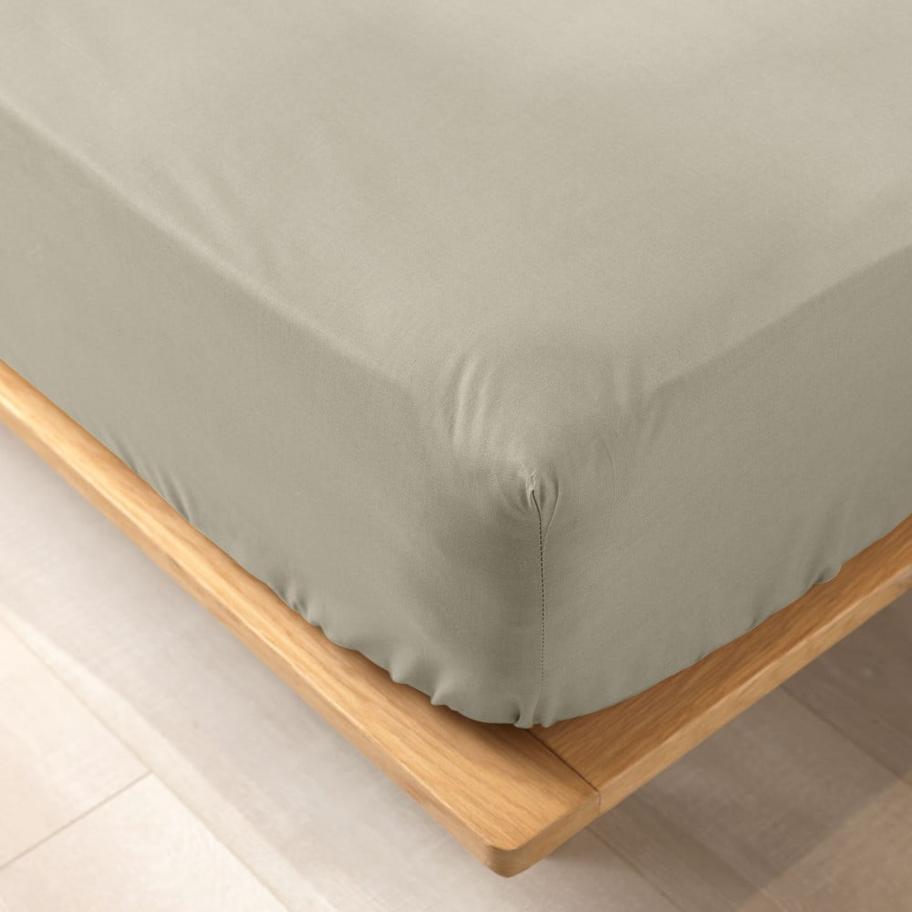 Cearceaf maro deschis din bumbac organic cu elastic 160x200 cm Biolina – douceur d'intérieur Cearceaf maro deschis din bumbac organic cu elastic 160x200 cm Biolina – douceur d'intérieur