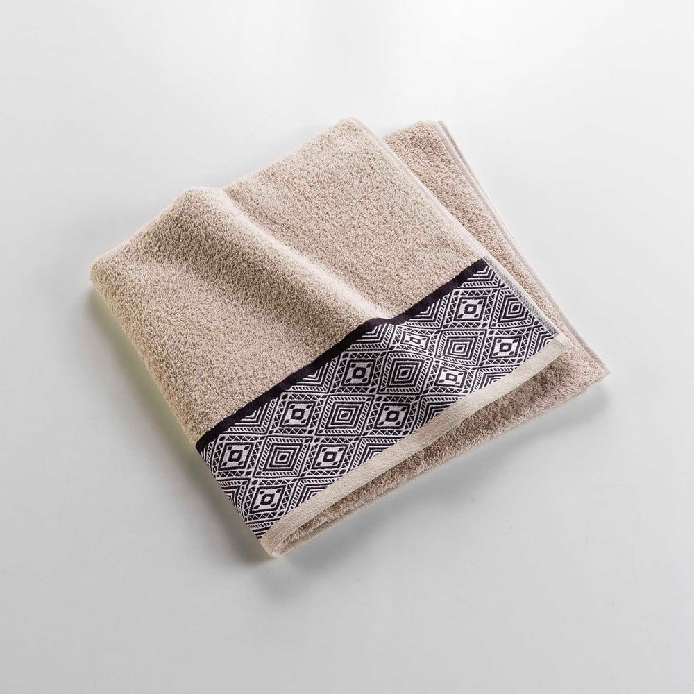 Prosop bej din bumbac din frotir 70x130 cm Esteban – douceur d'intérieur Prosop bej din bumbac din frotir 70x130 cm Esteban – douceur d'intérieur