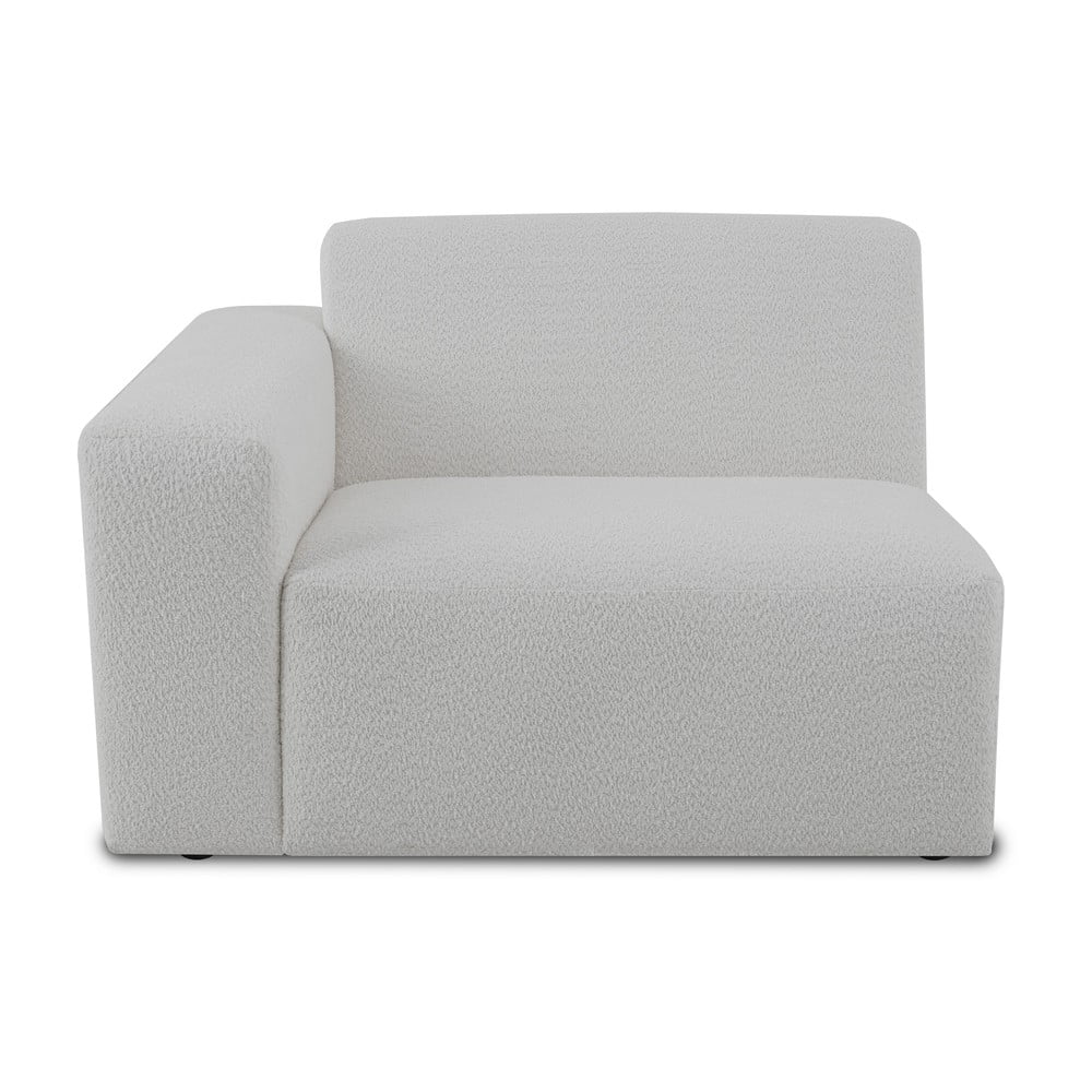 Modul pentru canapea alb cu tapițerie din stofă bouclé (cu colț pe partea stângă ) Roxy – Scandic Modul pentru canapea alb cu tapițerie din stofă bouclé (cu colț pe partea stângă ) Roxy – Scandic