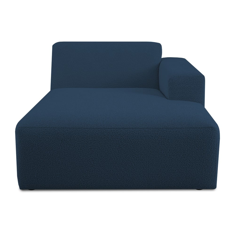 Modul pentru canapea albastru închis cu tapițerie din stofă bouclé (cu colț pe partea dreaptă) Roxy – Scandic Modul pentru canapea albastru închis cu tapițerie din stofă bouclé (cu colț pe partea dreaptă) Roxy – Scandic