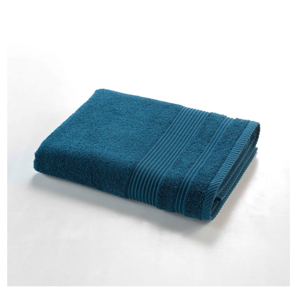 Prosop albastru închis din bumbac din frotir 70x130 cm Tendresse – douceur d'intérieur Prosop albastru închis din bumbac din frotir 70x130 cm Tendresse – douceur d'intérieur