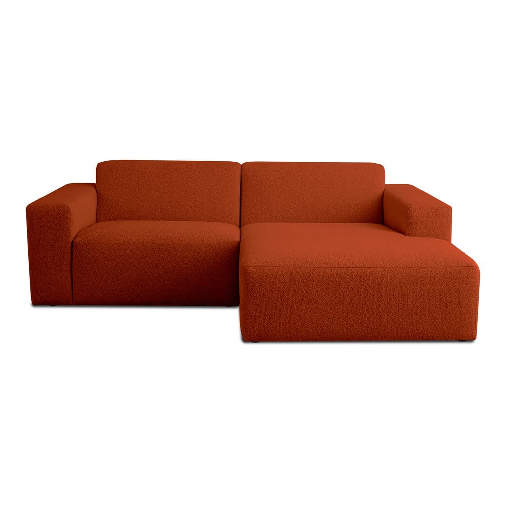 Colțar cărămiziu cu tapițerie din stofă bouclé (cu colț pe partea dreaptă) Roxy – Scandic Colțar cărămiziu cu tapițerie din stofă bouclé (cu colț pe partea dreaptă) Roxy – Scandic