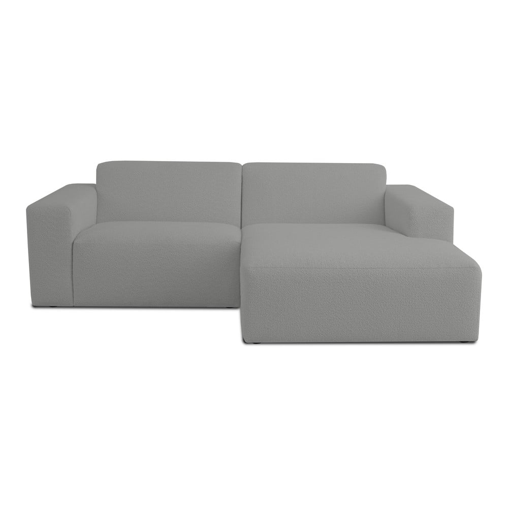 Colțar gri cu tapițerie din stofă bouclé (cu colț pe partea dreaptă) Roxy – Scandic Colțar gri cu tapițerie din stofă bouclé (cu colț pe partea dreaptă) Roxy – Scandic