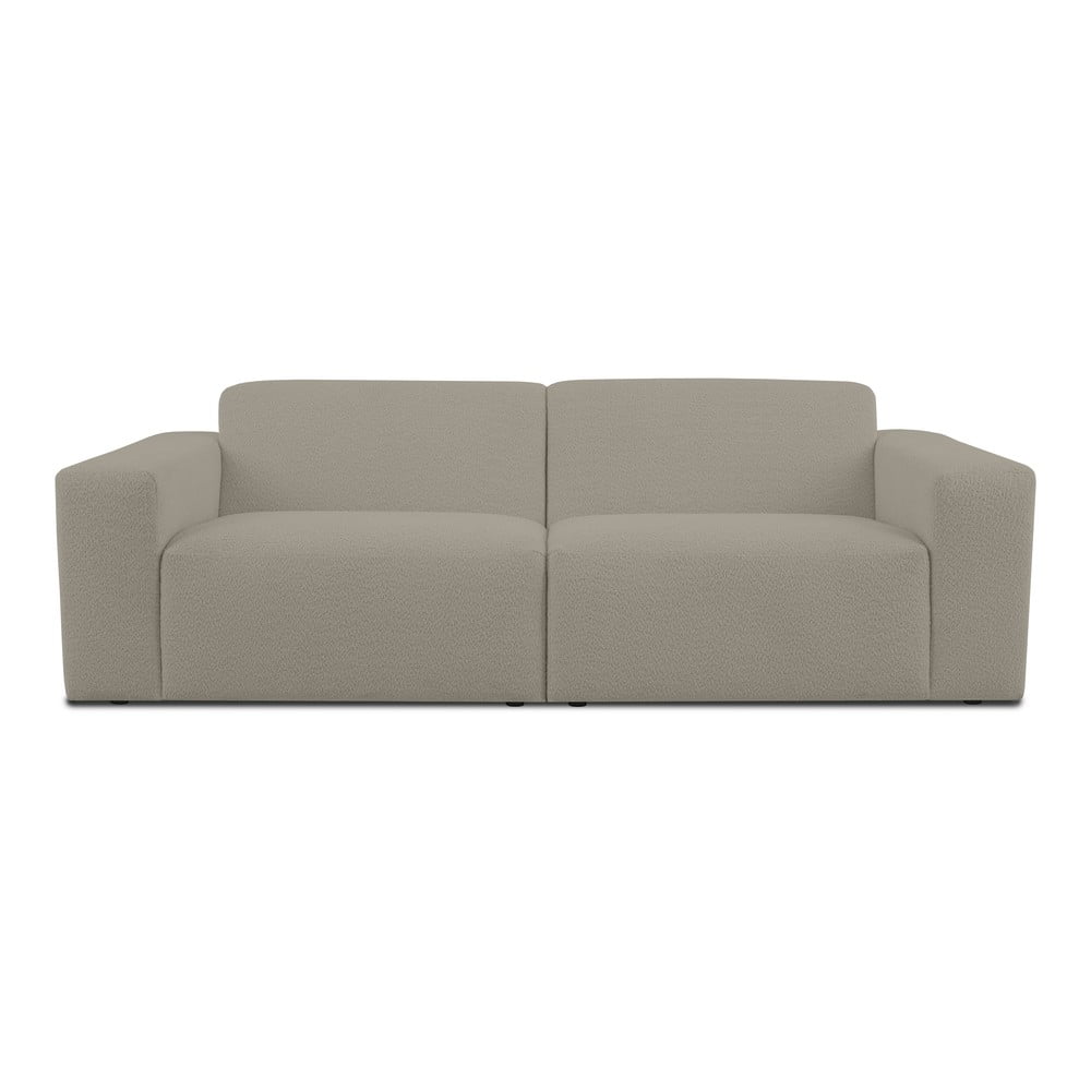 Canapea maro deschis cu tapițerie din stofă bouclé 228 cm Roxy – Scandic Canapea maro deschis cu tapițerie din stofă bouclé 228 cm Roxy – Scandic