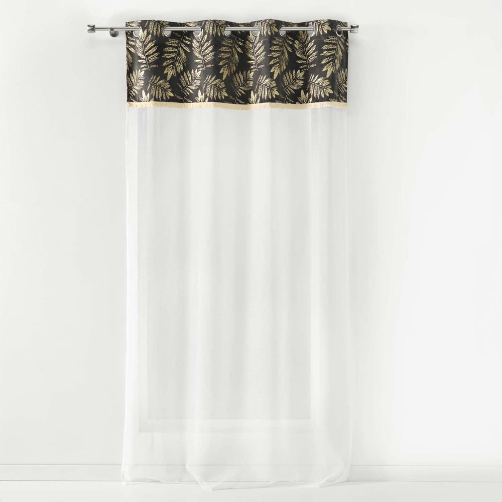 Perdea albă/gri antracit 140x280 cm Adelor – douceur d'intérieur Perdea albă/gri antracit 140x280 cm Adelor – douceur d'intérieur