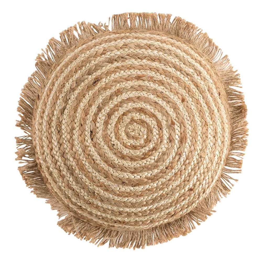 Pernă decorativă din iută ø 40 cm Tournicotti – douceur d'intérieur Pernă decorativă din iută ø 40 cm Tournicotti – douceur d'intérieur