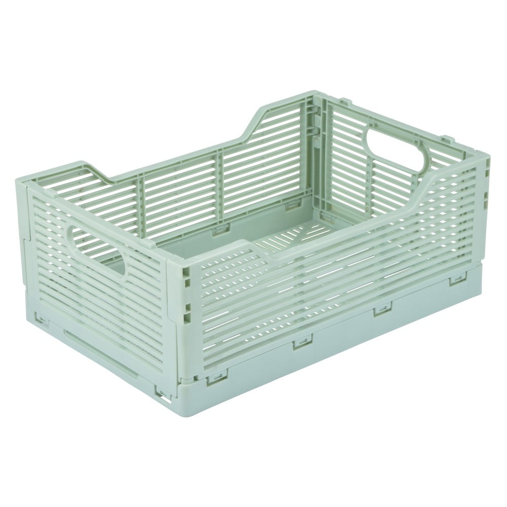 Cutie de depozitare verde-mentă din plastic 30x20x11.5 cm – Homéa Cutie de depozitare verde-mentă din plastic 30x20x11.5 cm – Homéa