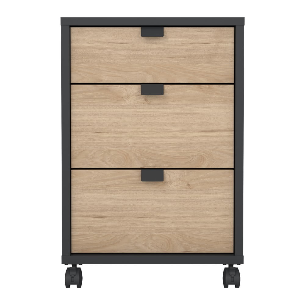 Dulap gri antracit/cu aspect de lemn de stejar 41x61 cm Sign – Tvilum Dulap gri antracit/cu aspect de lemn de stejar 41x61 cm Sign – Tvilum