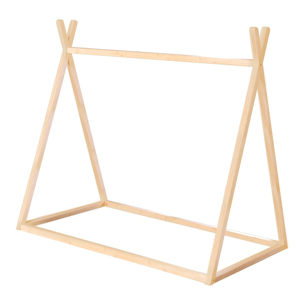Pat pentru copii în culoare naturală de tip casă 70x140 cm Montessori – Roba Pat pentru copii în culoare naturală de tip casă 70x140 cm Montessori – Roba