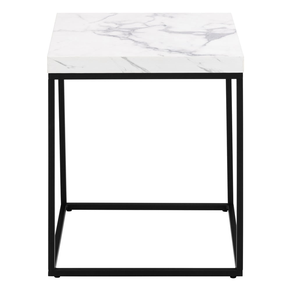Măsuță auxiliară cu blat cu aspect de marmură 40x40 cm Barossa – Actona Măsuță auxiliară cu blat cu aspect de marmură 40x40 cm Barossa – Actona