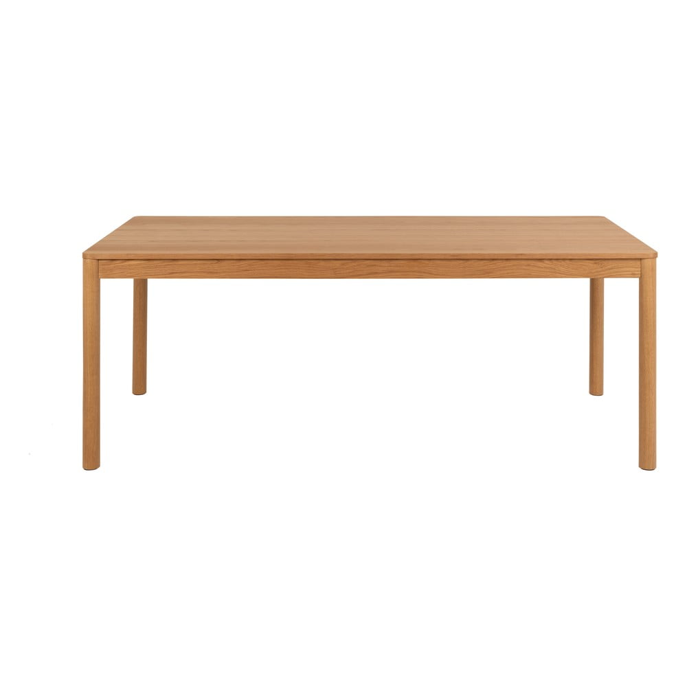 Masă de dining în culoare naturală extensibilă cu aspect de lemn de stejar 100x200 cm Atlantic – Actona Masă de dining în culoare naturală extensibilă cu aspect de lemn de stejar 100x200 cm Atlantic – Actona