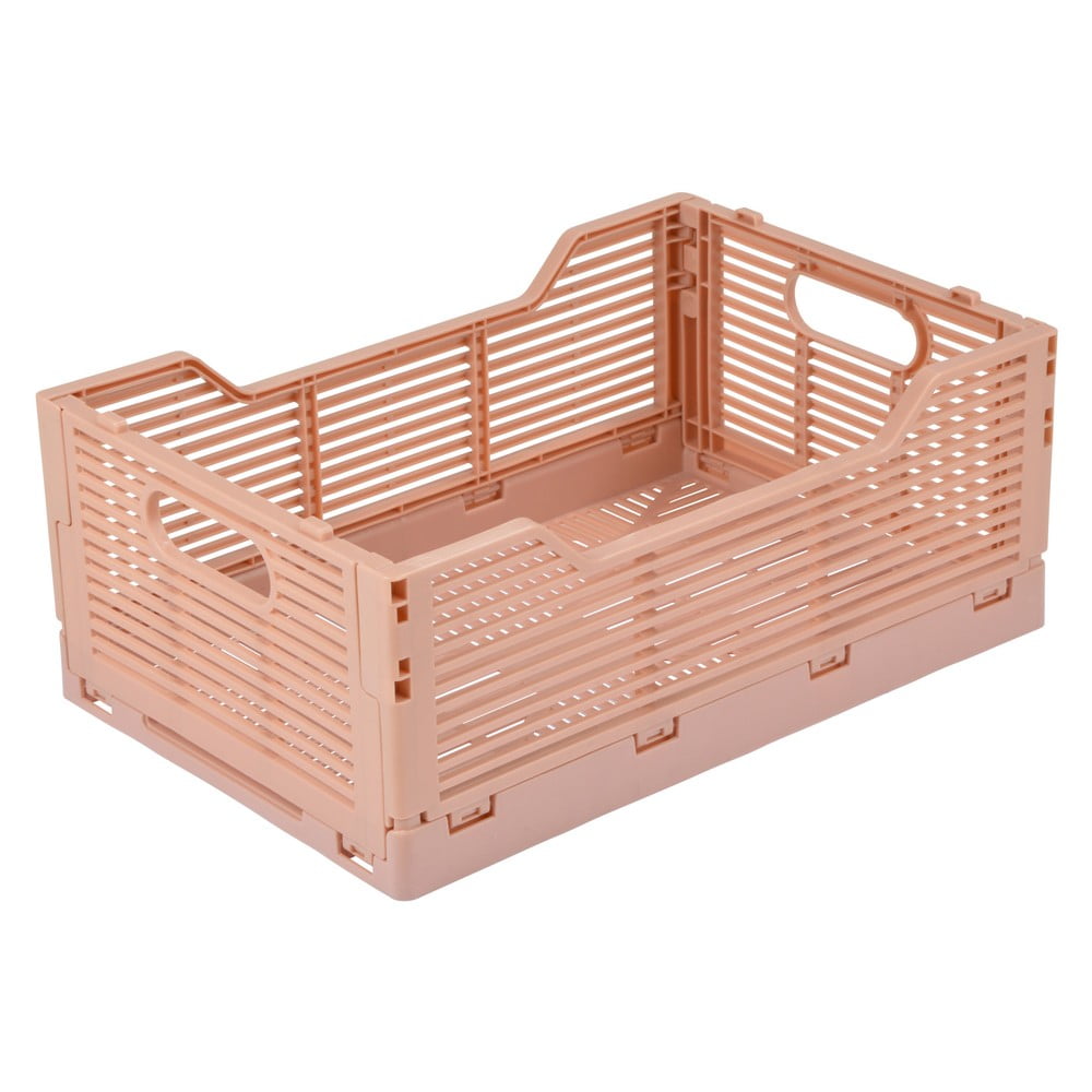 Cutie de depozitare roz-deschis din plastic 30x20x11.5 cm – Homéa Cutie de depozitare roz-deschis din plastic 30x20x11.5 cm – Homéa