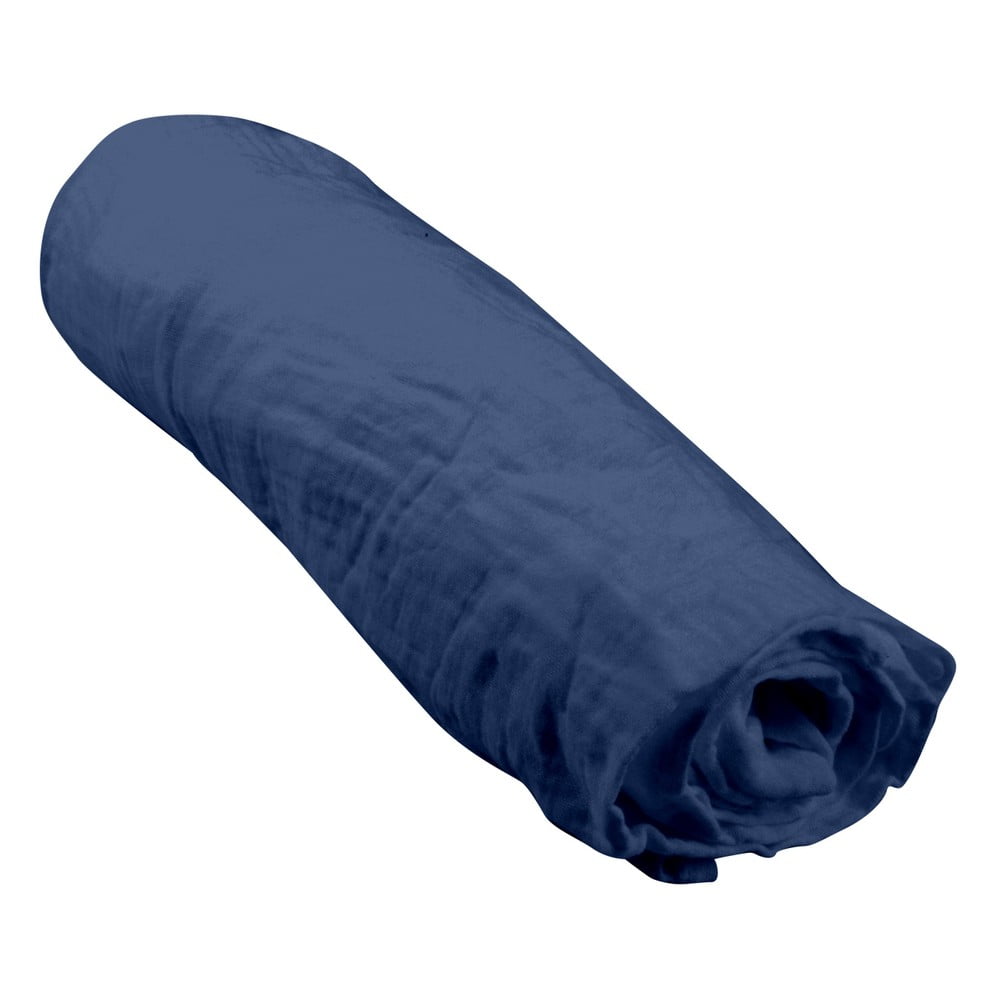 Cearceaf pentru copii din muselină pentru pătuț cu elastic 70x140 cm – Bébé Douceur Cearceaf pentru copii din muselină pentru pătuț cu elastic 70x140 cm – Bébé Douceur