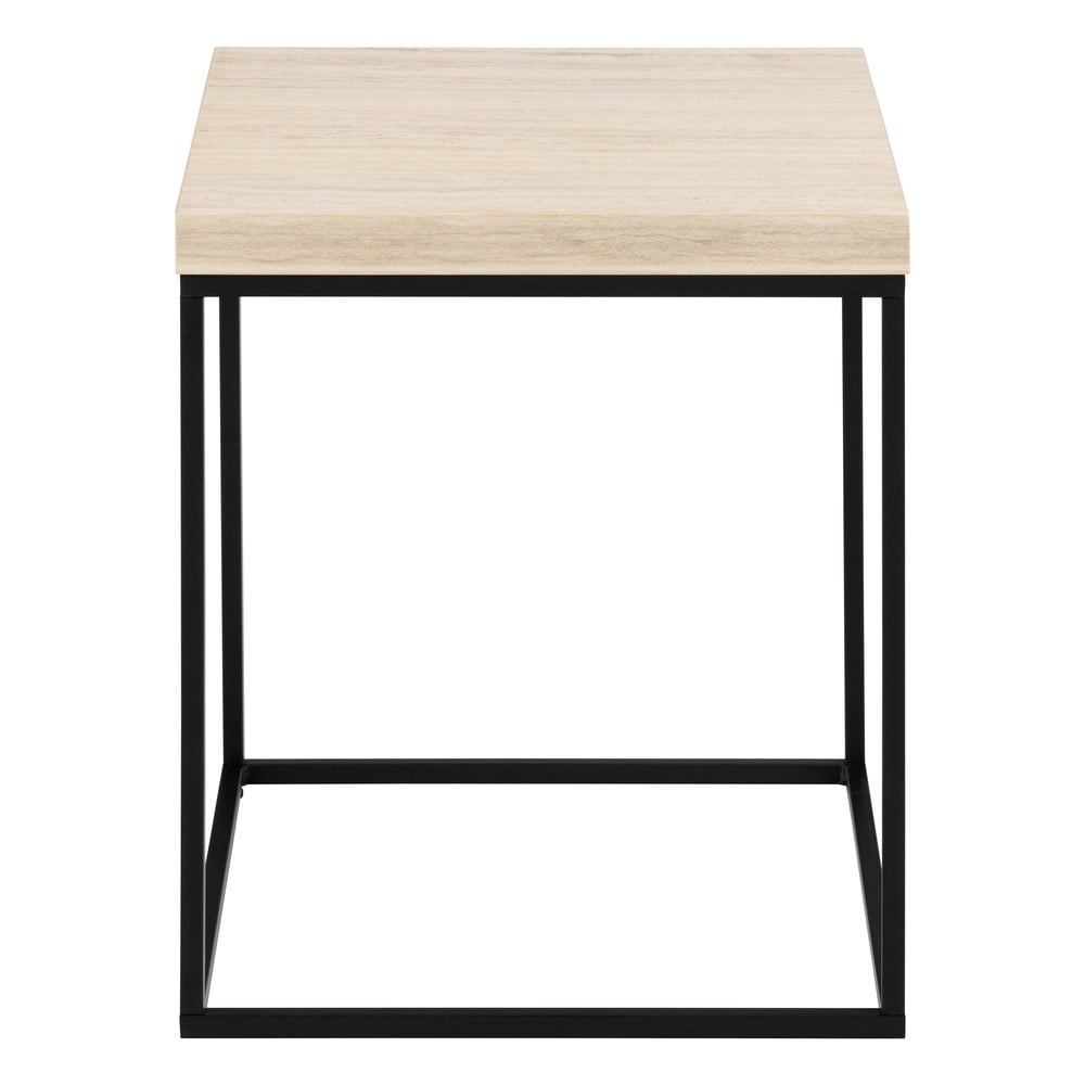 Măsuță auxiliară cu blat cu aspect de marmură 40x40 cm Barossa – Actona Măsuță auxiliară cu blat cu aspect de marmură 40x40 cm Barossa – Actona