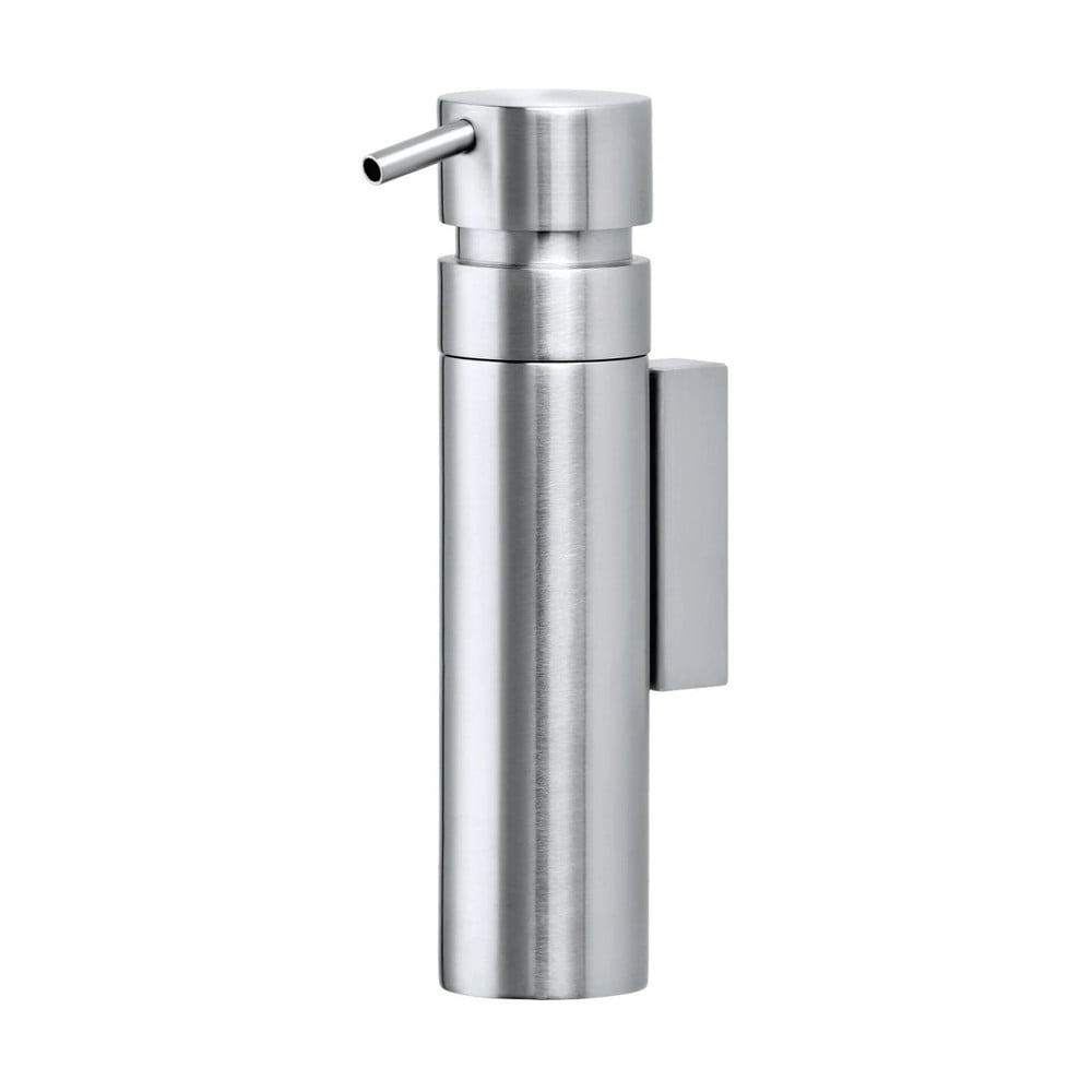 Dozator de săpun lichid argintiu mat de montat pe perete din oțel inoxidabil 100 ml Nexio – Blomus Dozator de săpun lichid argintiu mat de montat pe perete din oțel inoxidabil 100 ml Nexio – Blomus