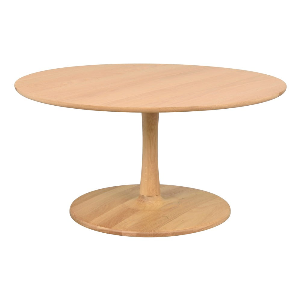 Măsuță de cafea natural rotundă cu aspect de lemn de stejar 90x90 cm Hobart – Rowico Măsuță de cafea natural rotundă cu aspect de lemn de stejar 90x90 cm Hobart – Rowico