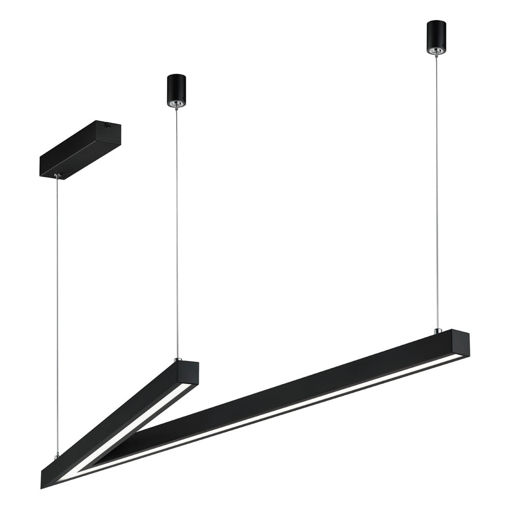 Lustră neagră LED cu control vocal/cu control prin aplicații mobile cu abajur din metal Cicanto – CINQUE Lustră neagră LED cu control vocal/cu control prin aplicații mobile cu abajur din metal Cicanto – CINQUE