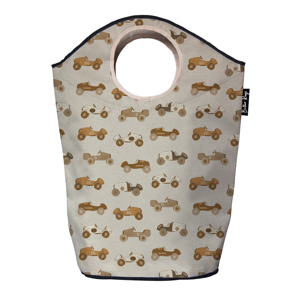Coș de jucării pentru copii bej din material textil 57x26x70 cm Rallye – Butter Kings Coș de jucării pentru copii bej din material textil 57x26x70 cm Rallye – Butter Kings
