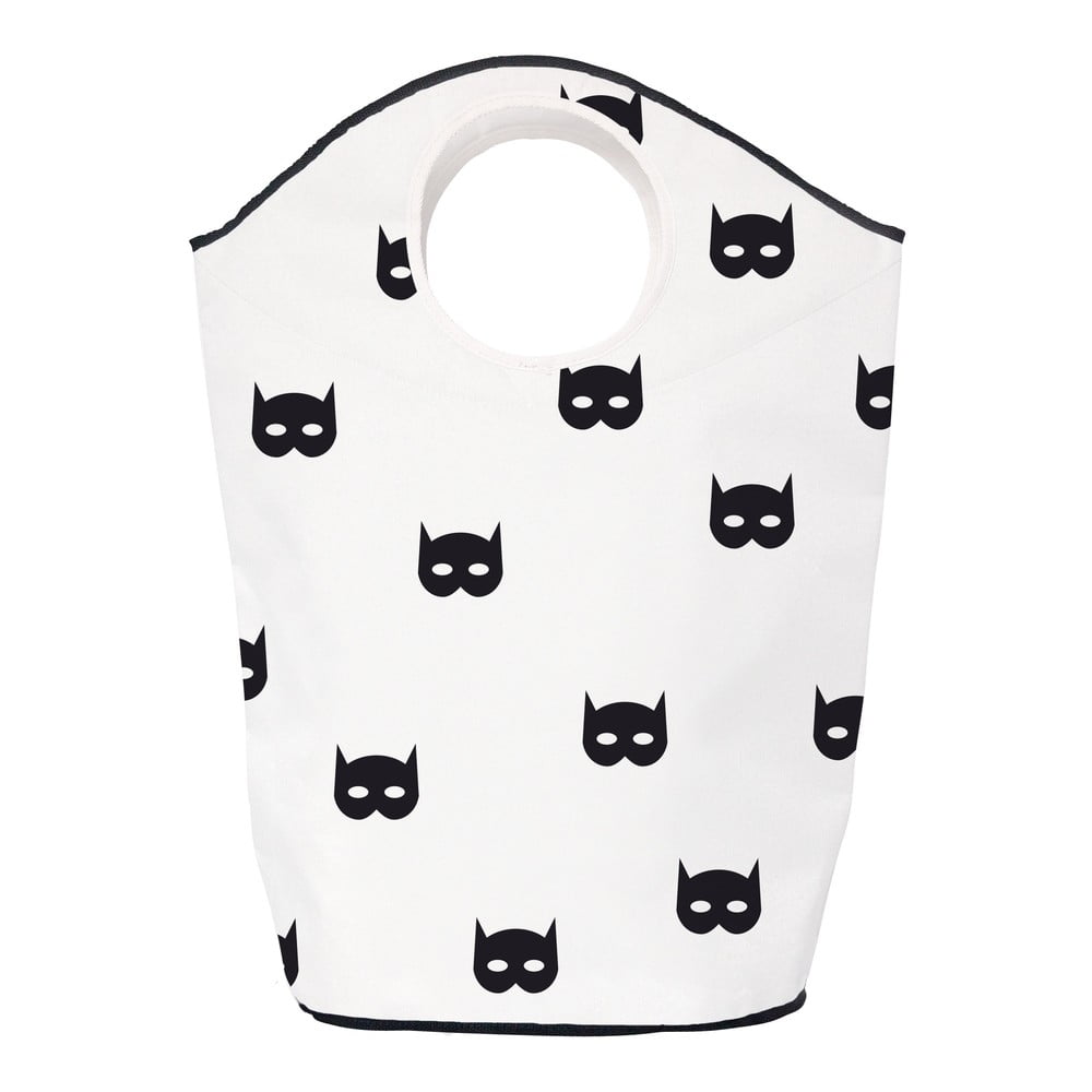 Coș de jucării pentru copii negru-alb din material textil 57x26x70 cm Batman – Butter Kings Coș de jucării pentru copii negru-alb din material textil 57x26x70 cm Batman – Butter Kings