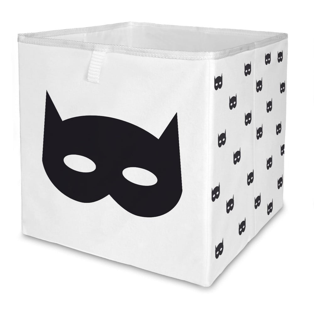 Organizator de jucării pentru copii negru-alb din material textil 32x32x32 cm Batman – Butter Kings Organizator de jucării pentru copii negru-alb din material textil 32x32x32 cm Batman – Butter Kings