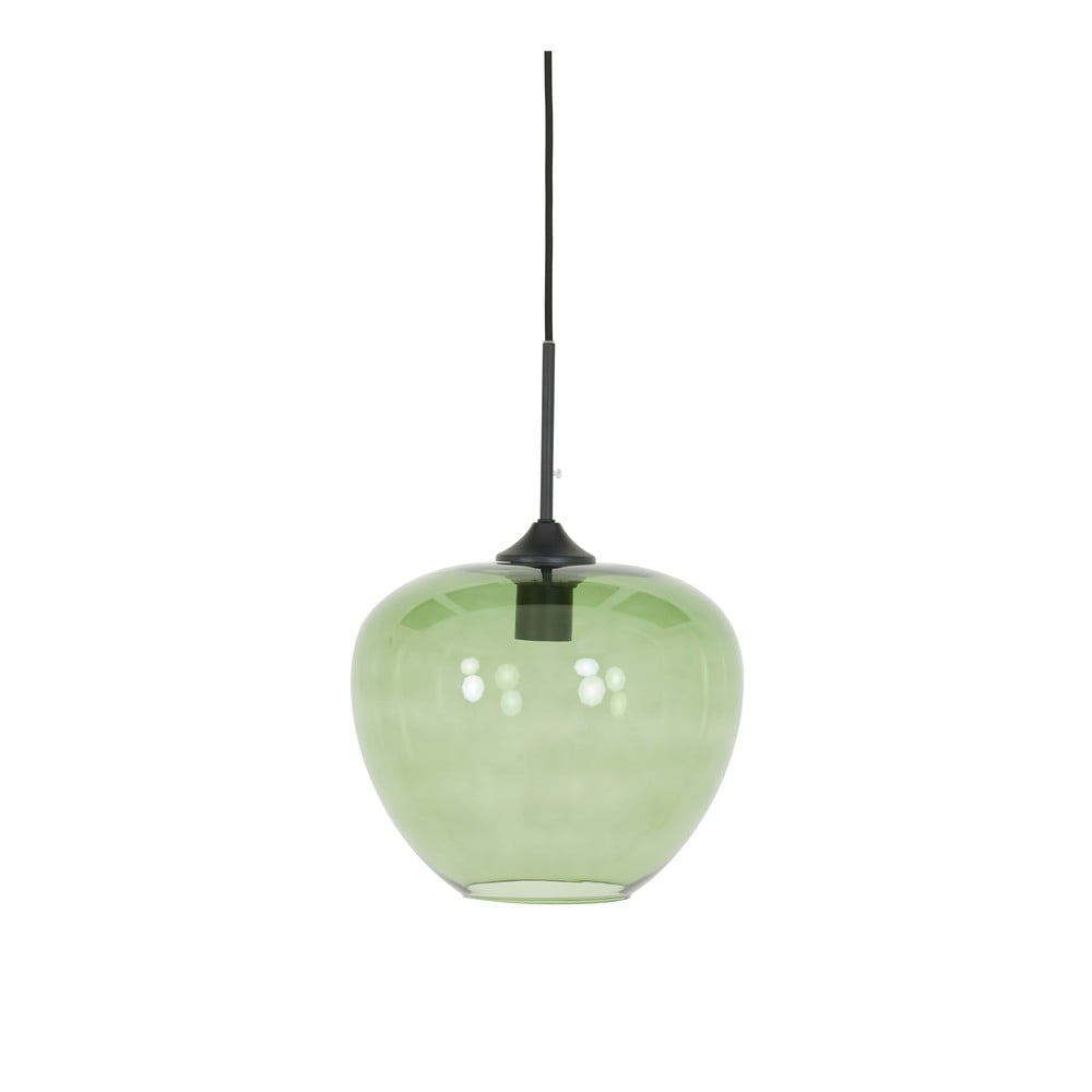 Lustră verde cu abajur din sticlă ø 30 cm Mayson – Light & Living Lustră verde cu abajur din sticlă ø 30 cm Mayson – Light & Living