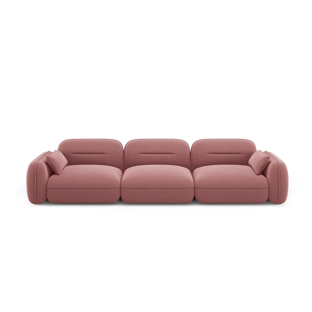 Canapea roz cu tapițerie din catifea 320 cm Audrey – Interieurs 86 Canapea roz cu tapițerie din catifea 320 cm Audrey – Interieurs 86