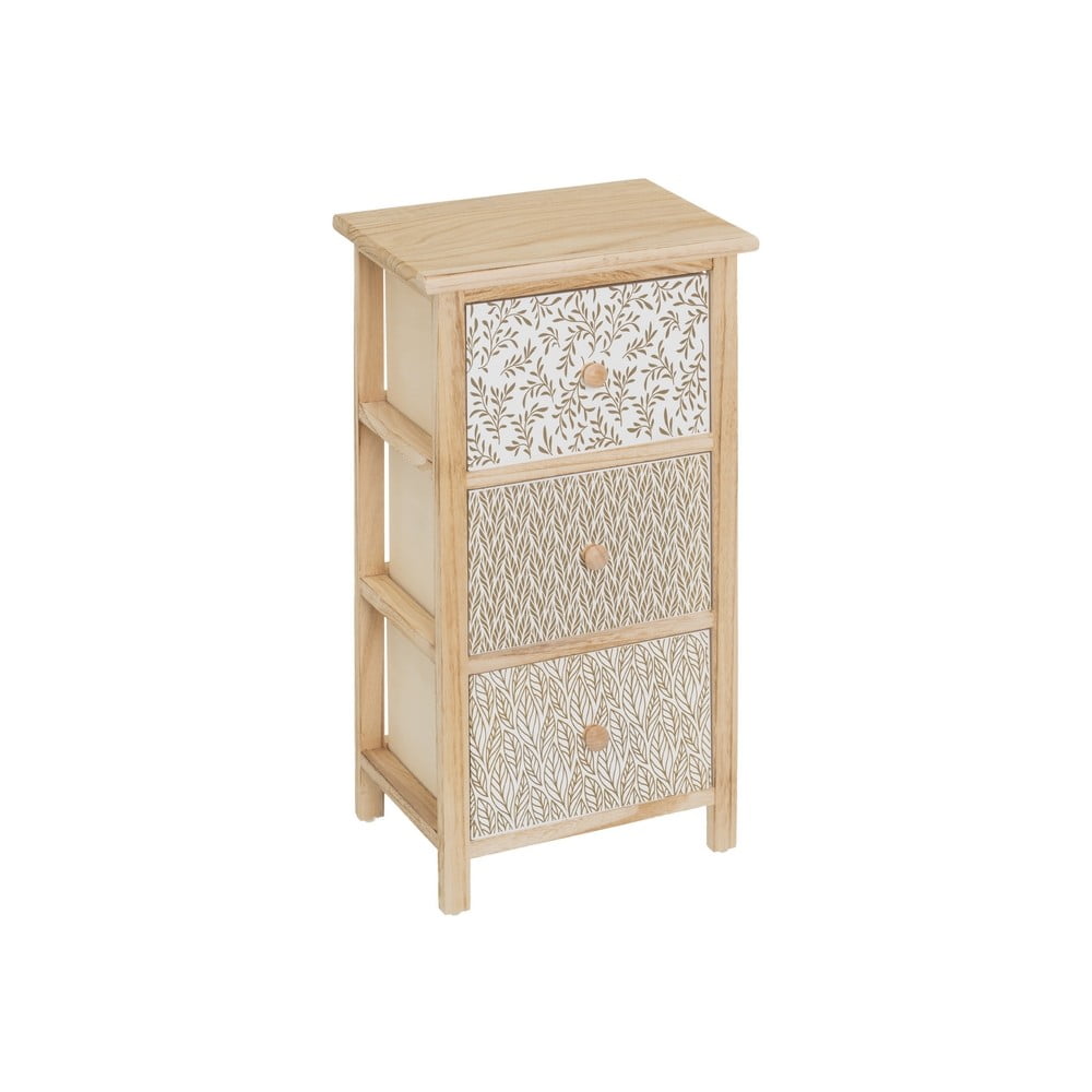 Comodă în culoare naturală înaltă din lemn masiv de paulownia 34x61 cm – Casa Selección Comodă în culoare naturală înaltă din lemn masiv de paulownia 34x61 cm – Casa Selección