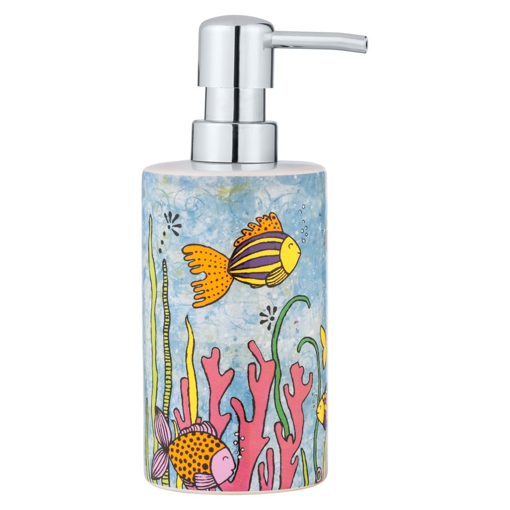 Dozator de săpun lichid din ceramică 360 ml Rollin'Art Ocean Life – Wenko Dozator de săpun lichid din ceramică 360 ml Rollin'Art Ocean Life – Wenko