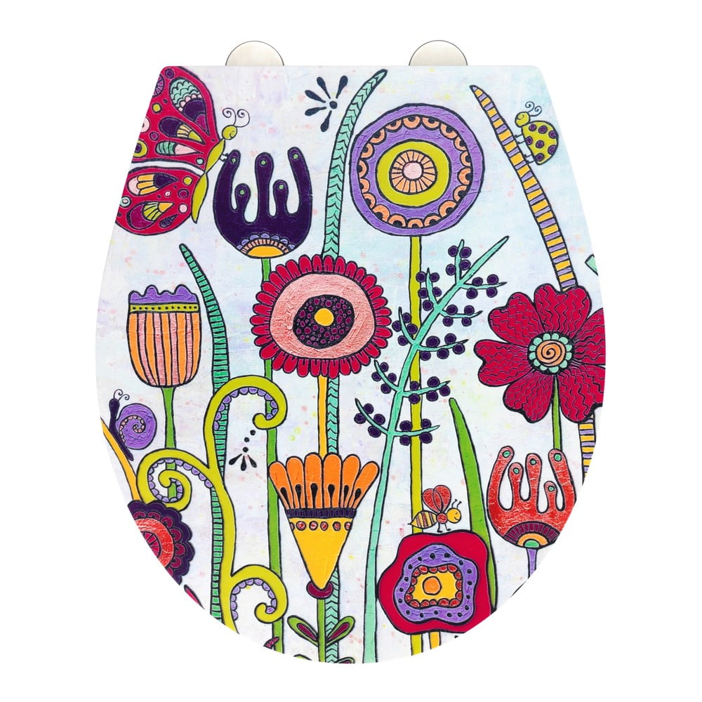 Capac WC 37 x 44,5 cm Easy-Close (cu închidere automată) Rollin'Art Full Bloom – Wenko Capac WC 37 x 44,5 cm Easy-Close (cu închidere automată) Rollin'Art Full Bloom – Wenko