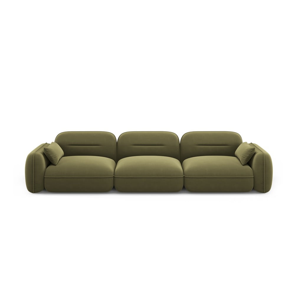 Canapea verde cu tapițerie din catifea 320 cm Audrey – Interieurs 86 Canapea verde cu tapițerie din catifea 320 cm Audrey – Interieurs 86