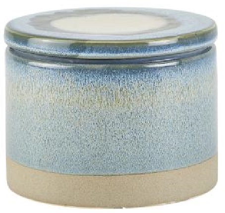 Borcan din ceramica cu capac - Petrol Blue | Villa Collection