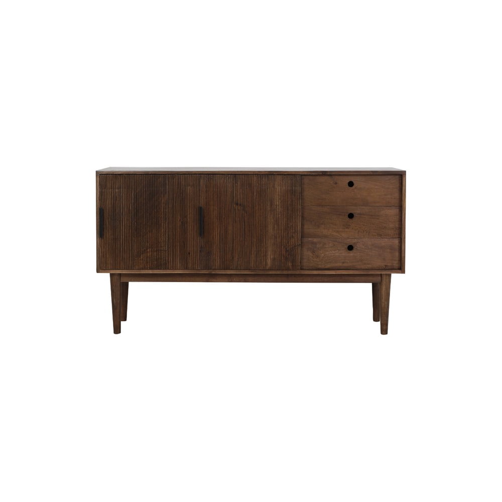 Comodă maro închis joasă din lemn 150x80 cm Bitika – Light & Living Comodă maro închis joasă din lemn 150x80 cm Bitika – Light & Living