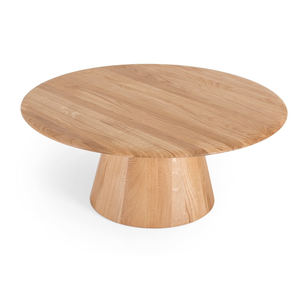 Măsuță de cafea în culoare naturală rotundă din lemn de stejar ø 80 cm Mushroom – Gazzda Măsuță de cafea în culoare naturală rotundă din lemn de stejar ø 80 cm Mushroom – Gazzda