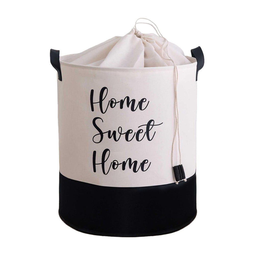 Coș de depozitare de depozitare din material textil ø 37x40 cm – Mioli Decor Coș de depozitare de depozitare din material textil ø 37x40 cm – Mioli Decor