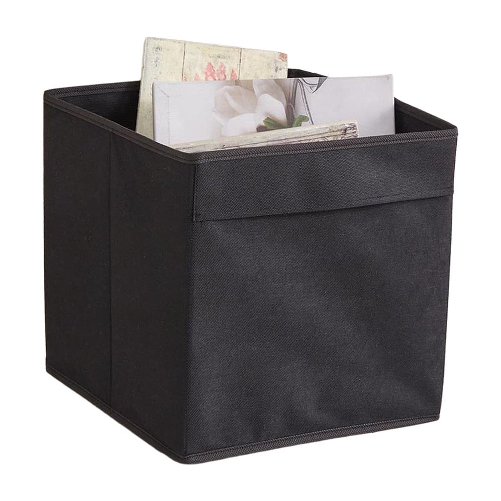 Cutie de depozitare neagră din material textil 30x30x30 cm – Mioli Decor Cutie de depozitare neagră din material textil 30x30x30 cm – Mioli Decor