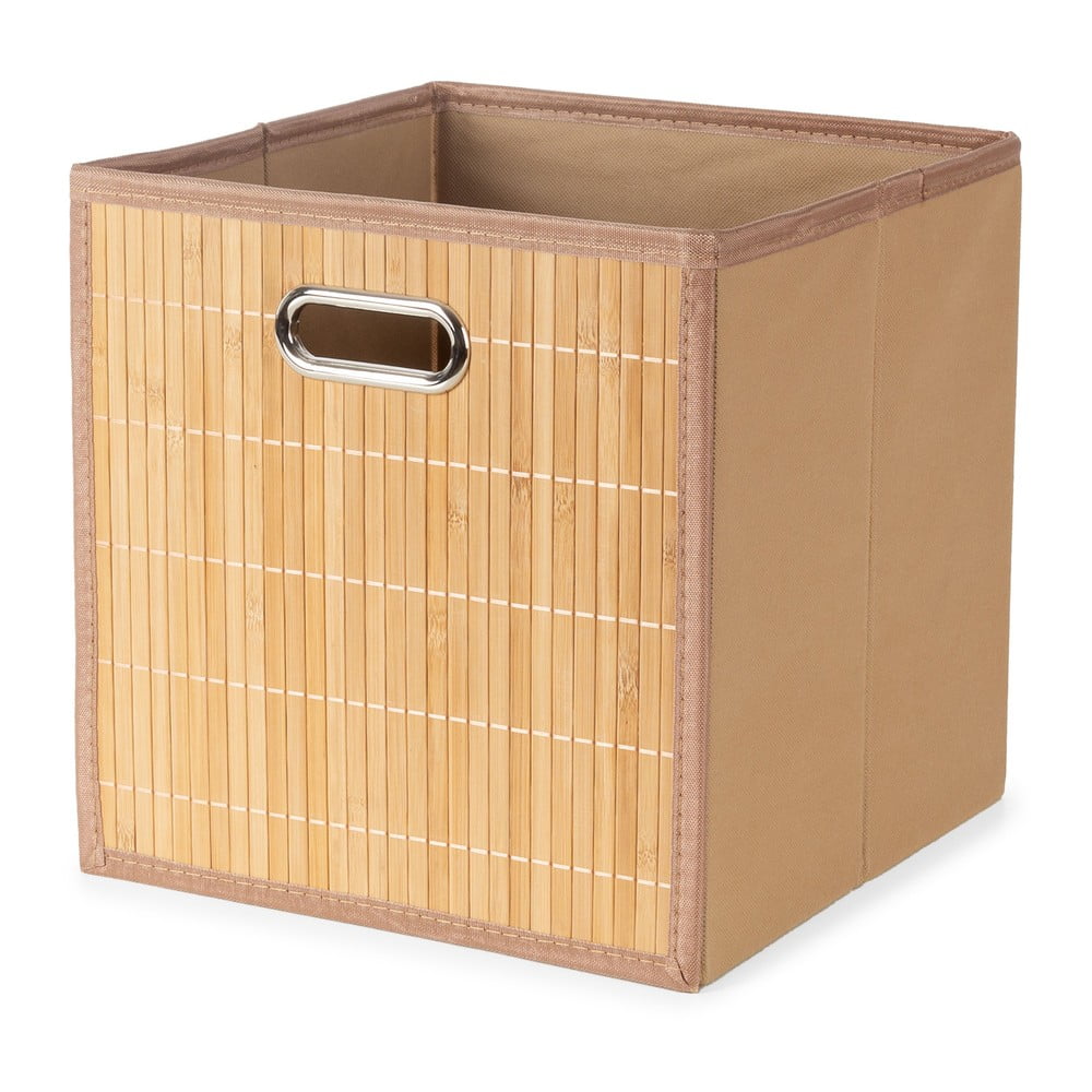 Cutie de depozitare în culoare naturală din bambus 31x31x31 cm – Compactor Cutie de depozitare în culoare naturală din bambus 31x31x31 cm – Compactor