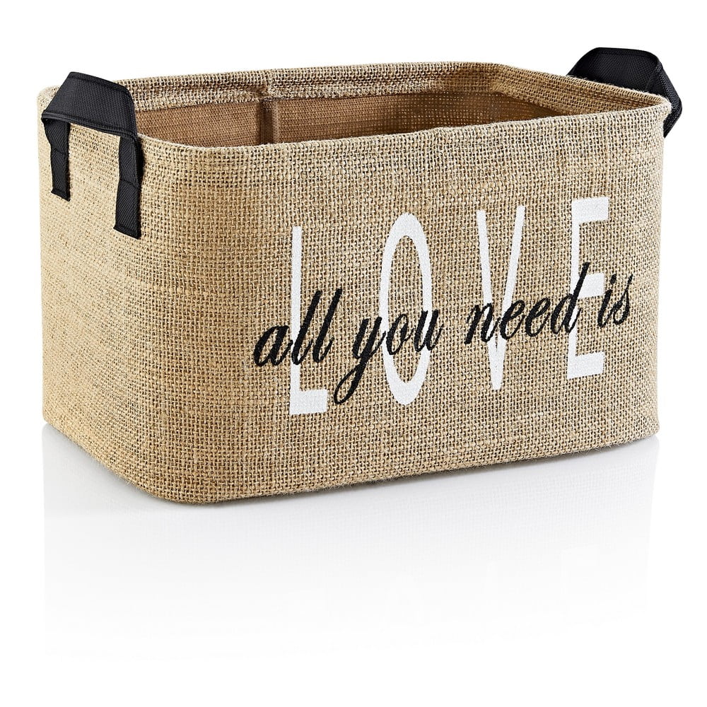 Coș de depozitare de depozitare din iută 30x22x30 cm – Mioli Decor Coș de depozitare de depozitare din iută 30x22x30 cm – Mioli Decor