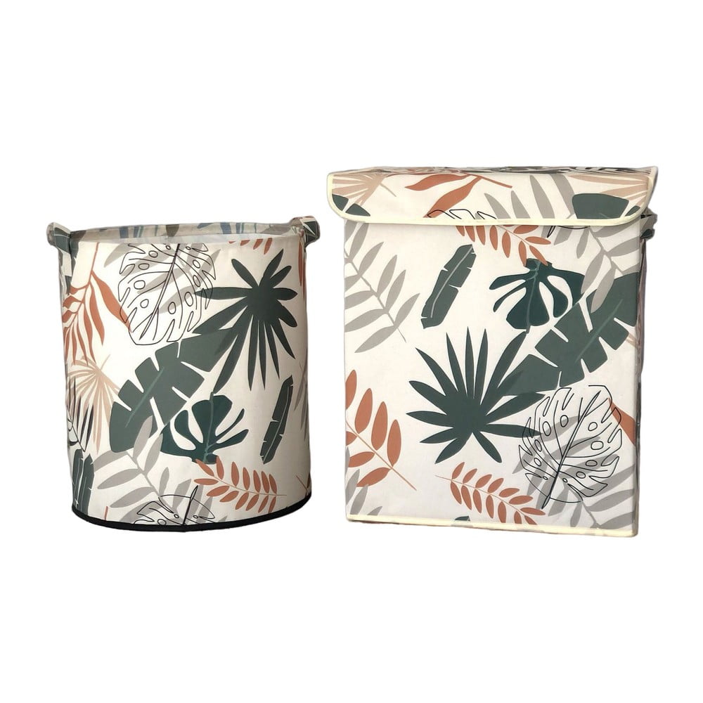 Coșuri de depozitare de depozitare 2 buc. din material textil – Mioli Decor Coșuri de depozitare de depozitare 2 buc. din material textil – Mioli Decor