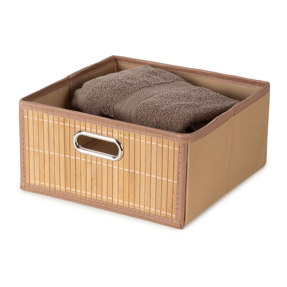 Cutie de depozitare în culoare naturală din bambus 31x31x15 cm – Compactor Cutie de depozitare în culoare naturală din bambus 31x31x15 cm – Compactor