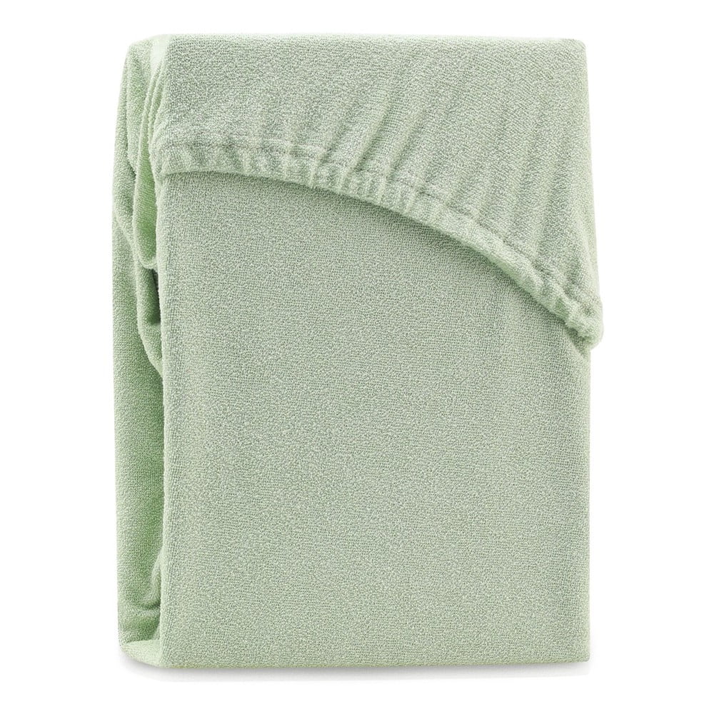 Cearceaf verde din frotir cu elastic 240x220 cm Ruby – AmeliaHome Cearceaf verde din frotir cu elastic 240x220 cm Ruby – AmeliaHome