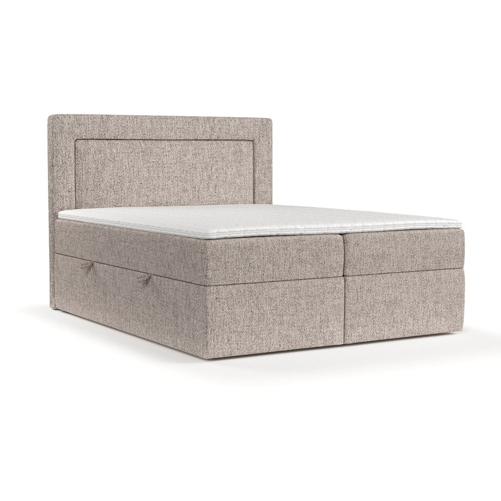 Pat boxspring maro deschis cu spațiu de depozitare 180x200 cm Imagine – Maison de Rêve Pat boxspring maro deschis cu spațiu de depozitare 180x200 cm Imagine – Maison de Rêve