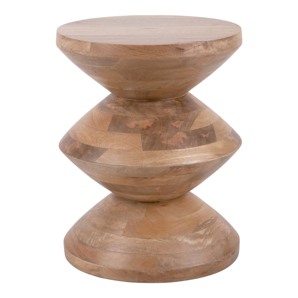 Măsuță auxiliară rotundă din lemn masiv de mango ø 35 cm Totem – Leitmotiv Măsuță auxiliară rotundă din lemn masiv de mango ø 35 cm Totem – Leitmotiv