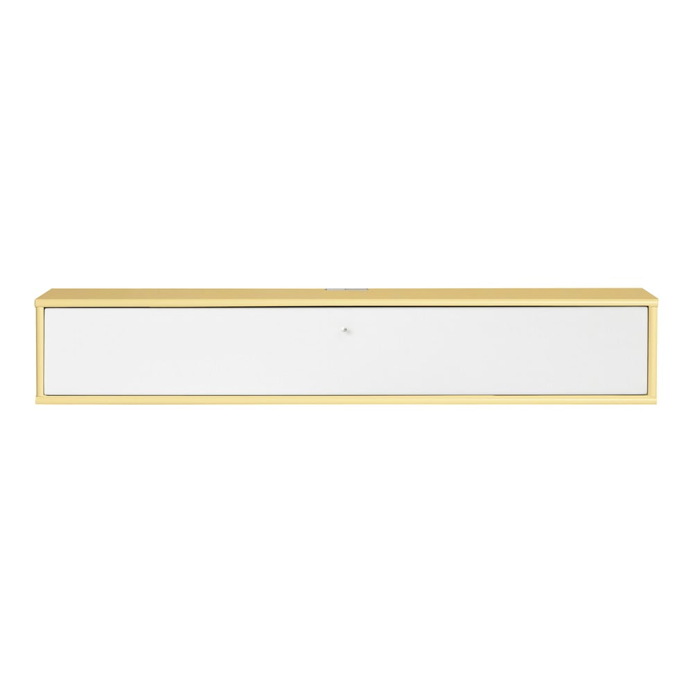 Comodă TV galben-deschis/albă 133x22 cm Mistral – Hammel Furniture Comodă TV galben-deschis/albă 133x22 cm Mistral – Hammel Furniture