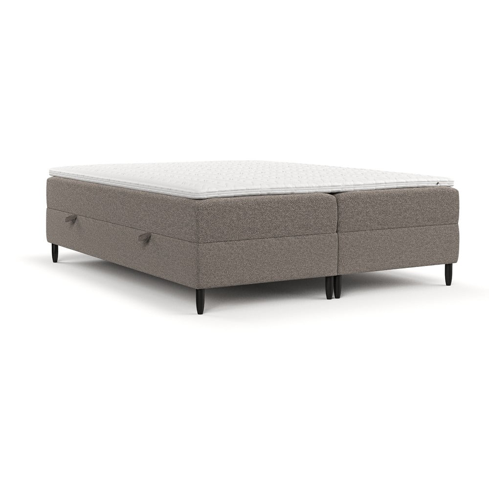 Pat boxspring maro cu spațiu de depozitare 160x200 cm Malte – Maison de Rêve Pat boxspring maro cu spațiu de depozitare 160x200 cm Malte – Maison de Rêve