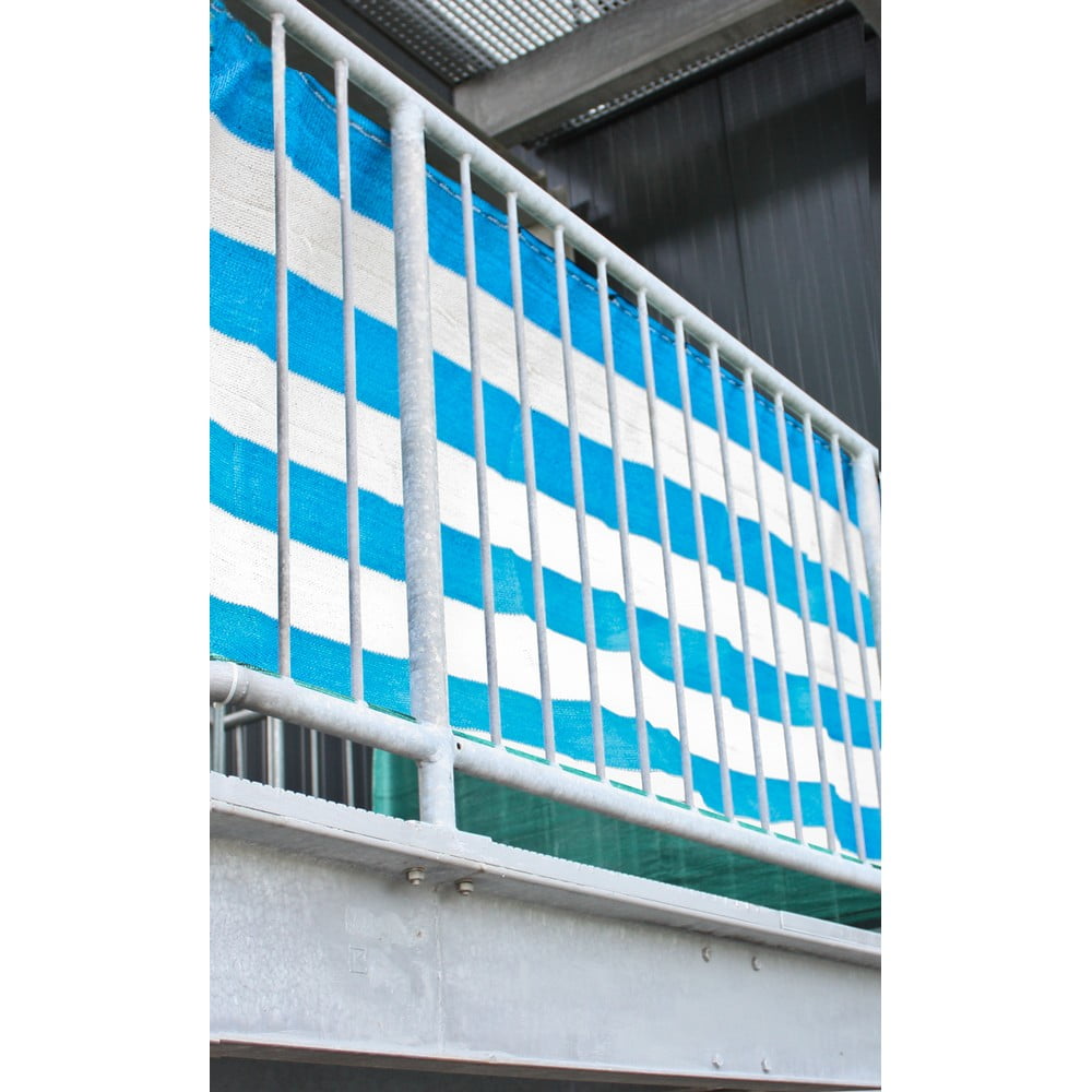 Ecran de plastic alb-albastru pentru balcon 500x90 cm - Garden Pleasure Ecran de plastic alb-albastru pentru balcon 500x90 cm - Garden Pleasure