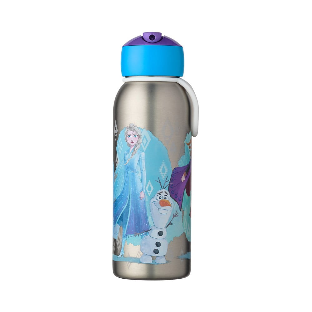Sticlă pentru copii argintie din oțel inoxidabil 350 ml Frozen 2 – Mepal Sticlă pentru copii argintie din oțel inoxidabil 350 ml Frozen 2 – Mepal