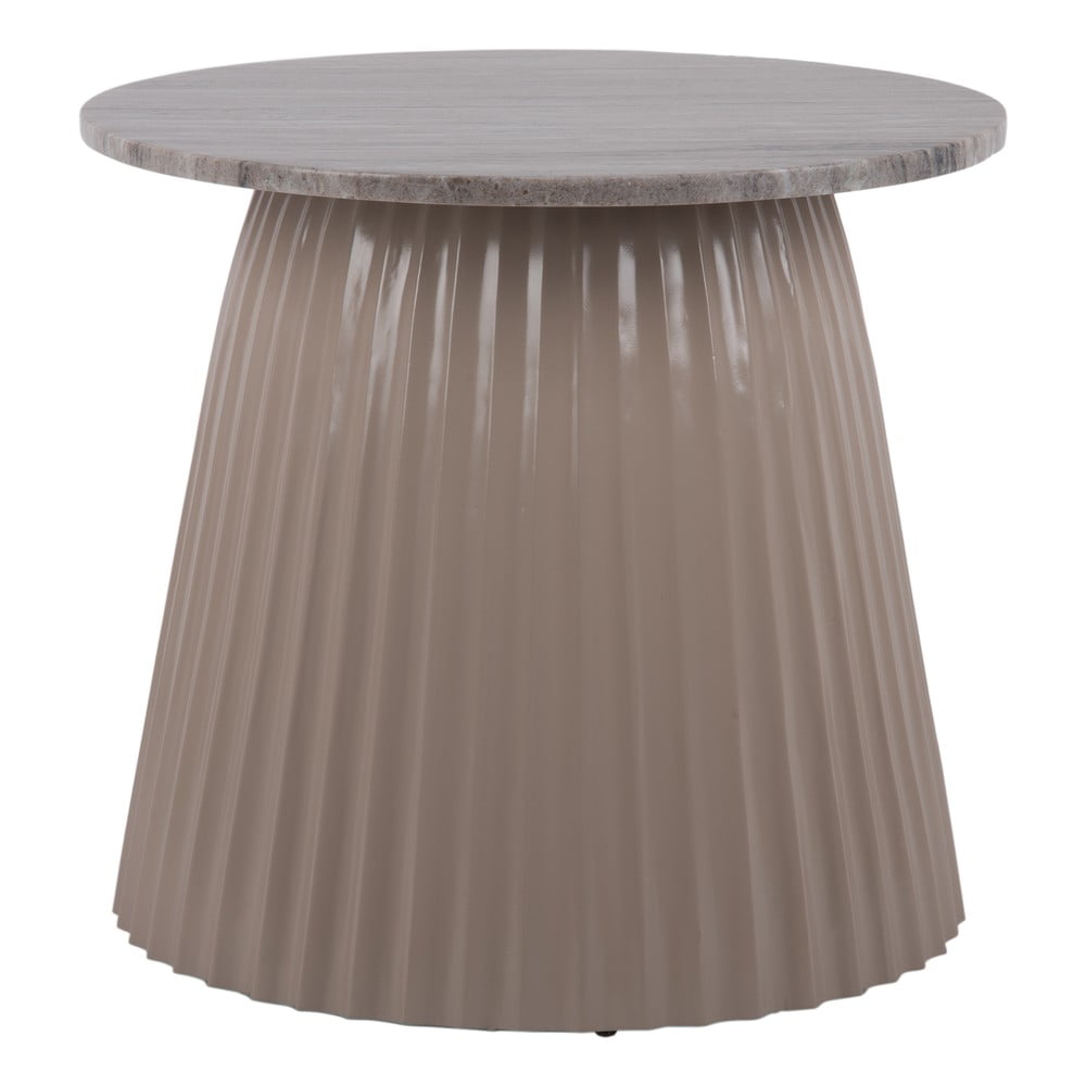 Măsuță de cafea maro deschis rotundă din marmură ø 45 cm Luscious – Leitmotiv Măsuță de cafea maro deschis rotundă din marmură ø 45 cm Luscious – Leitmotiv