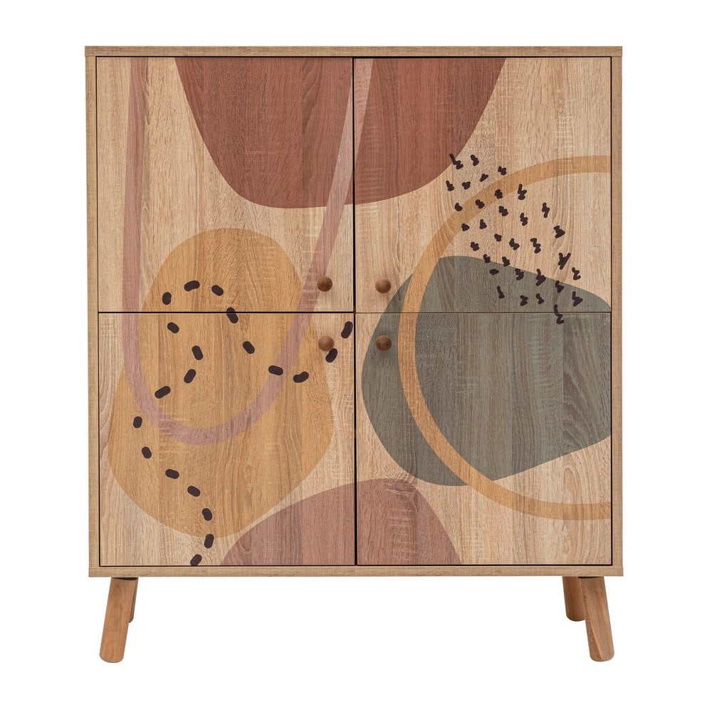 Dulap în culoare naturală cu aspect de lemn de stejar 95x111 cm Multilux – Kalune Design Dulap în culoare naturală cu aspect de lemn de stejar 95x111 cm Multilux – Kalune Design
