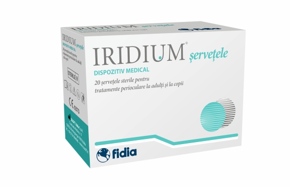 Iridium servetele oculare sterile, 20 bucati, Fidia Farmaceutici Iridium servetele oculare sterile, 20 bucati, Fidia Farmaceutici